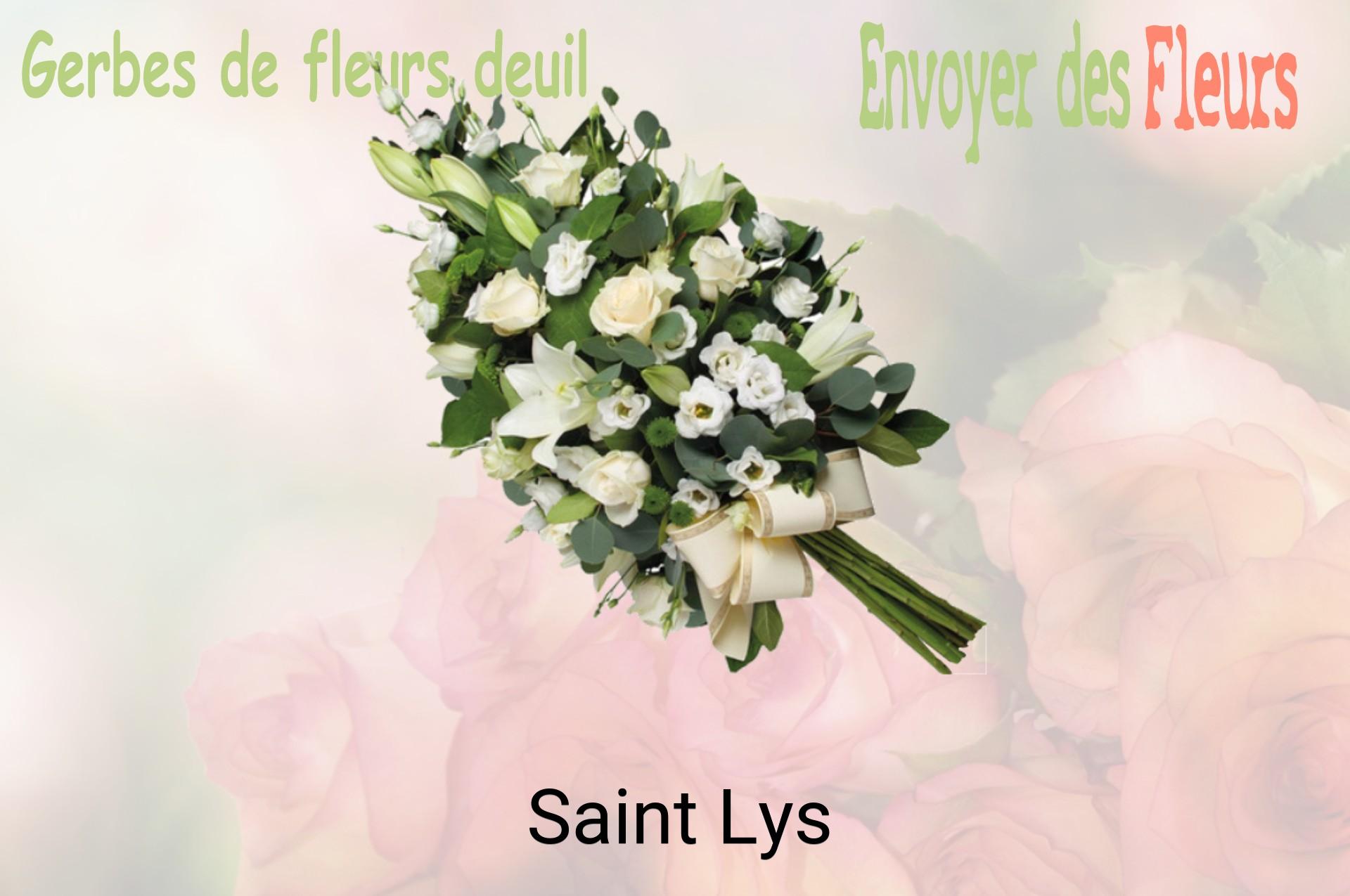 Gerbe de fleurs de deuil livrée à Saint-Lys